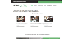 Desktop Screenshot of lernkultur.de